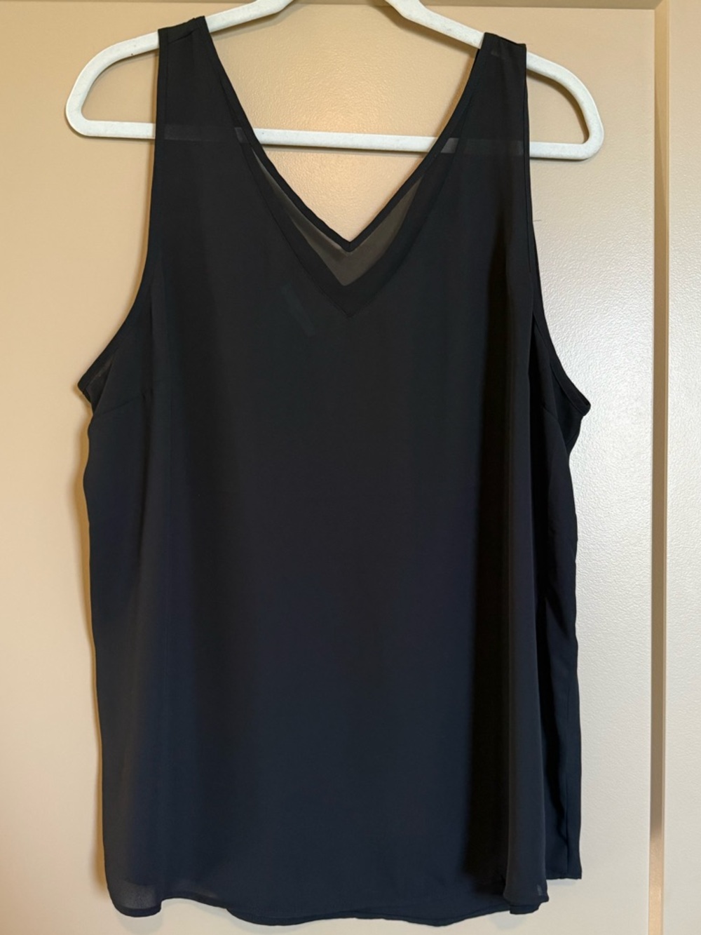Maurices Black Sleeveless Chiffon Tank Top